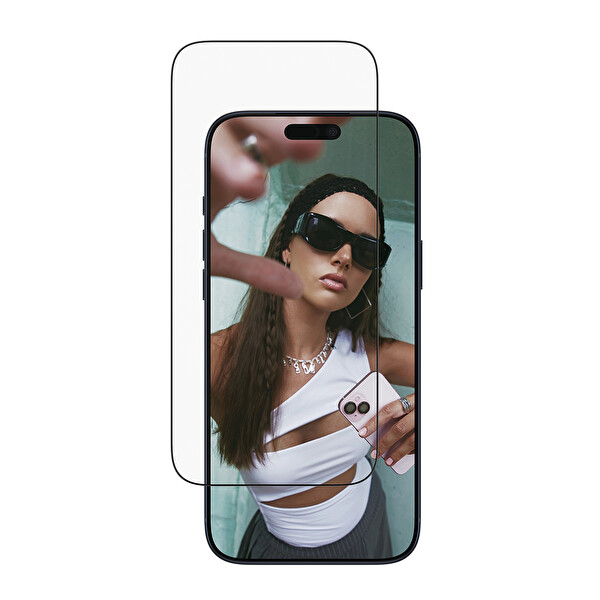 Panzerglass iPhone 17 Pro Max Siyah Çerçeveli Ekran Koruyucu - Çerçeve Aparatlı