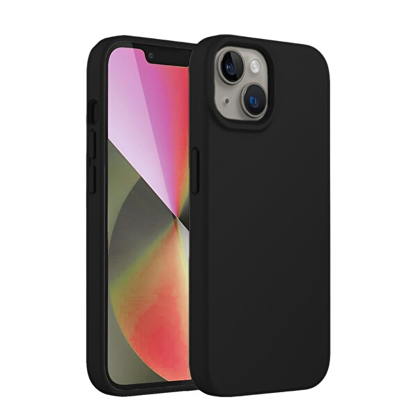 Bix iPhone 14 Plus / 15 Plus Silikon Kılıf MagSafe Uyumlu Güçlü Koruma Darbe Emici Kakao Kahverengi