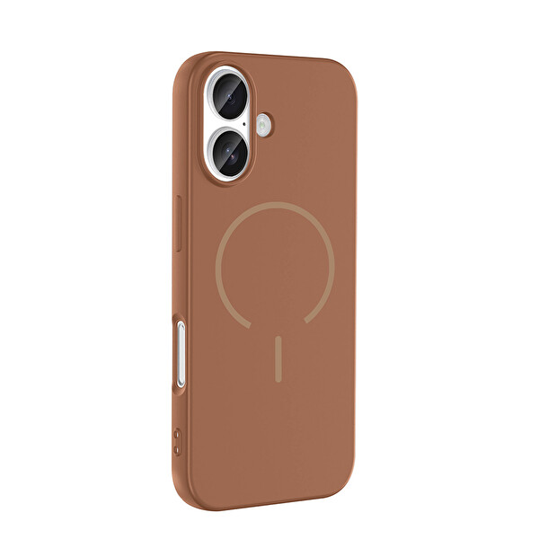 iPhone 17 Kılıf Meta Lansman M-Safe Kamera Korumalı içi Kadife Yumuşak Renkli Süet Silikon