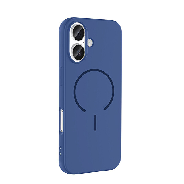 iPhone 17 Kılıf Meta Lansman M-Safe Kamera Korumalı içi Kadife Yumuşak Renkli Süet Silikon