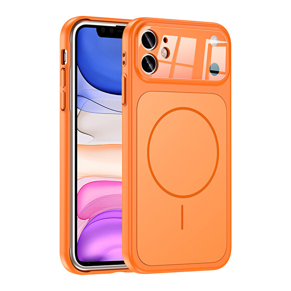 Başkenttekno iPhone 11 Uyumlu İphone 17 Görünümlü Kılıf Kablosuz Şarj Özellikli Kamera Korumalı Formen Kapak