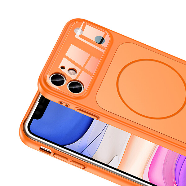 Başkenttekno iPhone 11 Uyumlu İphone 17 Görünümlü Kılıf Kablosuz Şarj Özellikli Kamera Korumalı Formen Kapak