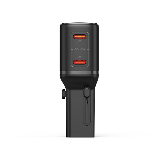 Xenon Smart X6409 45W GaN Hızlı Şarjlı Priz Dönüştürücü 200 Ülke 2 USB C PD PPS Seyahat Adaptörü Standart