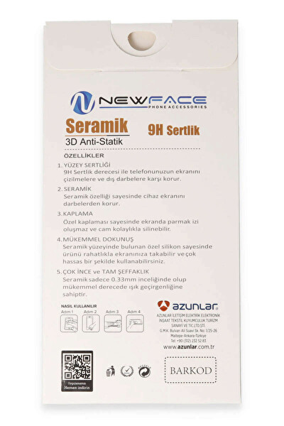 Teknoparkta Samsung Galaxy A50S 3D Antistatik Mat Seramik Nano Ekran Koruyucu 240090