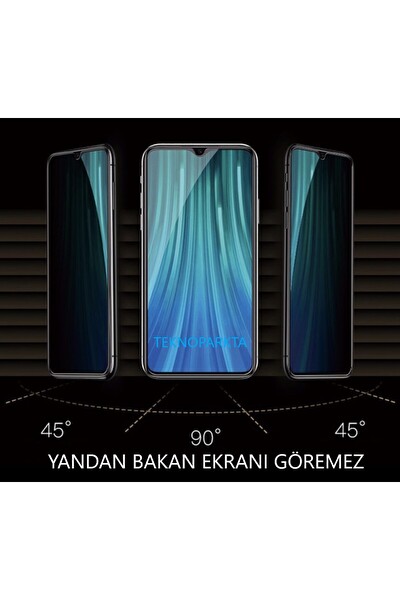 Teknoparkta Samsung Galaxy A13 Mat Hayalet Privacy Tam Kaplayan Kırılmaz Cam Seramik Nano Ekran Koruyucu