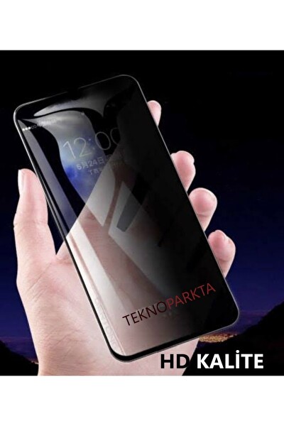 Teknoparkta Vivo Y33t Hayalet Ekran Koruyucu Privacy Gizlilik Filitreli Tam Kaplayan Kırılmaz Cam