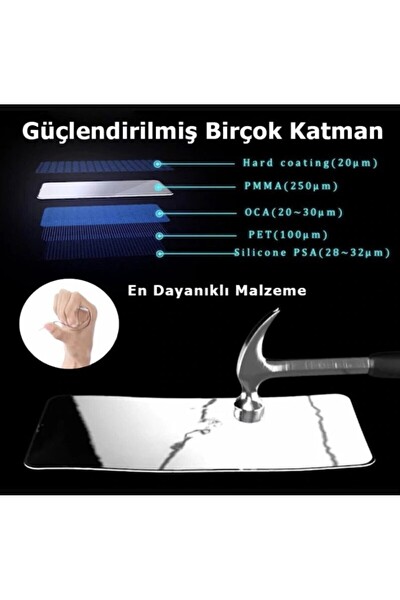 Teknoparkta Infinix Hot 8 Ekran Koruyucu Seramik Nano Cam Esnek Tam Kaplayan Kırılmaz Ekran