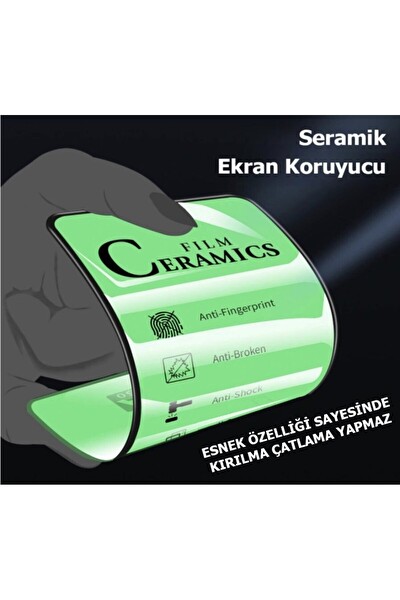 Teknoparkta Realme C35 Ekran Koruyucu Seramik Nano Cam Esnek Tam Kaplayan Kırılmaz Ekran