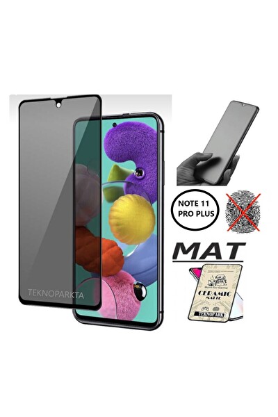Teknoparkta Xiaomi Redmi Note 11 Pro Plus Ekran Koruyucu Mat Seramik Tam Kaplayan Esnek Kırılmaz