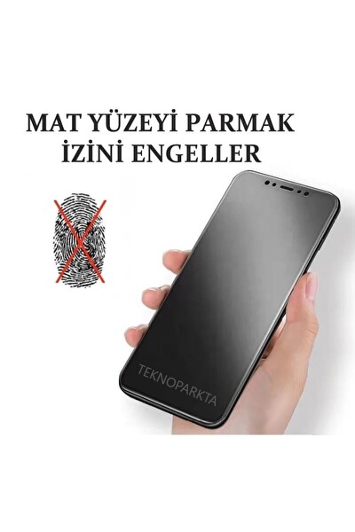 Teknoparkta iPhone 14 Mat Seramik Cam Nano Esnek Kırılmaz Full Tam Kaplayan Ekran Koruyucu