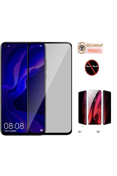 Teknoparkta Oppo Reno 6 Hayalet Ekran Koruyucu Privacy Gizli Tam Kaplayan Kırılmaz Cam