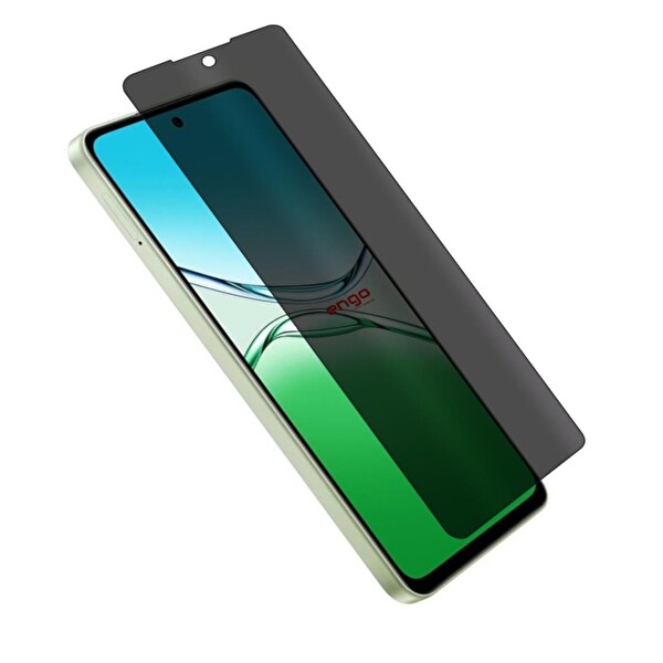Engo Oppo A5 5G Uyumlu 9H Nano Şeffaf Hayalet Ekran Koruyucu