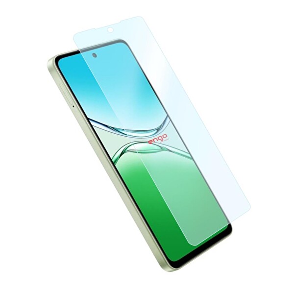 Engo Oppo A5 5G Uyumlu 9H Parlak Nano Şeffaf Ekran Koruyucu