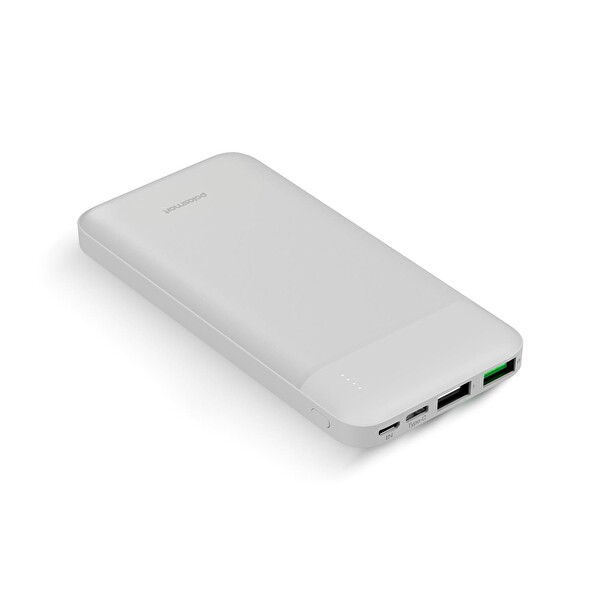 Polosmart PBS150 Taşınabilir 10.000 mAh 2 USB 1 PD Çıkışlı 10W Powerbank Beyaz
