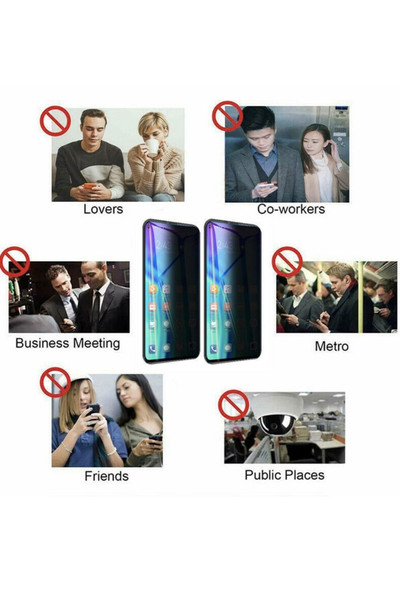 Teknoparkta Oppo A5s Hayalet Ekran Privacy Gizlilik Tam Kaplayan Kırılmaz Koruyucu Cam