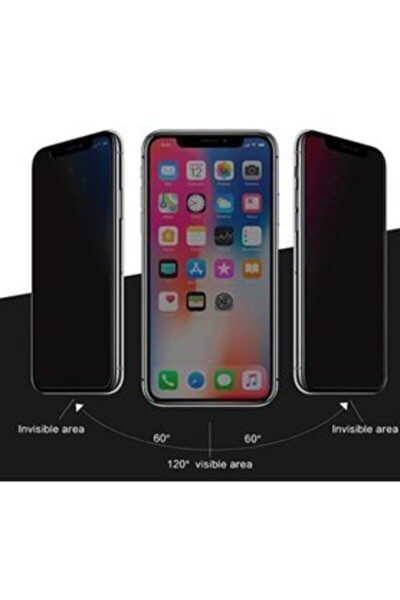 Teknoparkta Apple iPhone 12 Pro Max (6.7İNÇ)tam Kaplayan Privacy Hayalet Ekran Koruyucu Cam