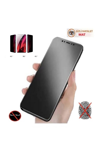 Teknoparkta iPhone 11 Uyumlu Mat Hayalet Ekran Gizli Privacy Tam Kaplayan Kırılmaz Cam Nano Ekran Koruyucu