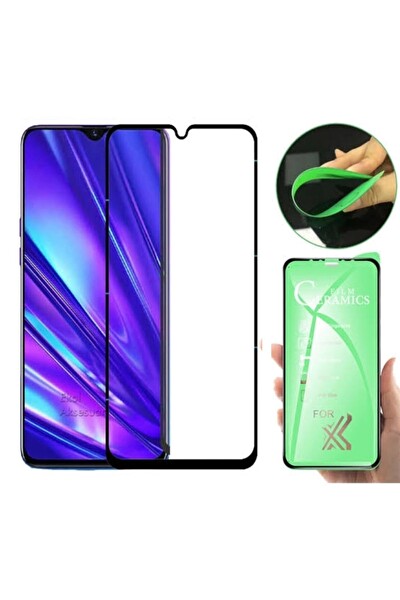 Teknoparkta Oppo Ax7 Ekran Koruyucu Seramik Nano Cam Esnek Tam Full Kaplayan Kırılmaz