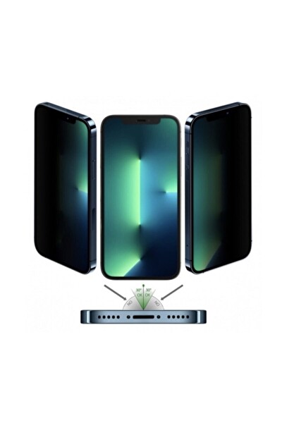 Teknoparkta iPhone 12 Pro Max Mat Hayalet Ekran Gizli Privacy Tam Kaplayan Kırılmaz Cam Seramik Ekran Koruyucu