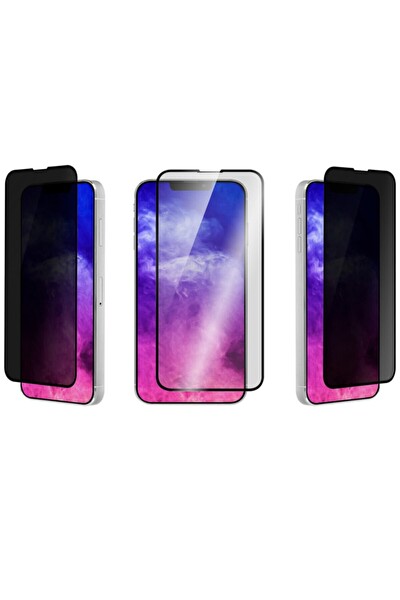 Teknoparkta iPhone 13 Mini Hayalet Privacy Gizlilik Filitreli Görünmez Tam Kaplayan Kırılmaz Cam Ekran Koruyucu