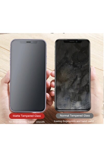 Teknoparkta iPhone 13 Pro Max Mat Seramik Nano Tam Kaplayan Full Ekran Koruyucu Siyah
