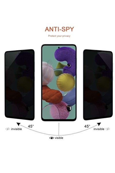 Teknoparkta Samsung Galaxy A32 Hayalet Privacy Gizlilik Filitre Görünmez Tam Kaplayan Kırılmaz Ekran Koruyucu