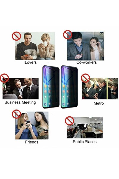 Teknoparkta Oppo A94 Hayalet Ekran Privacy Gizlilik Tam Kaplayan Kırılmaz Koruyucu Cam