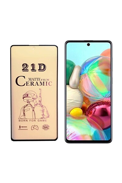 Teknoparkta Galaxy Samsung A71 Tam Kaplayan 5d Mat Nano Kırılmaz Cam