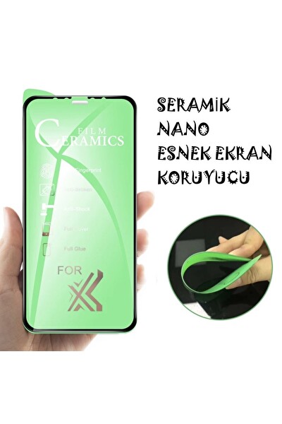 Teknoparkta iPhone 11 Seramik Nano Esnek Tam Full Kaplayan Kırılmaz Cam Ekran Koruyucu