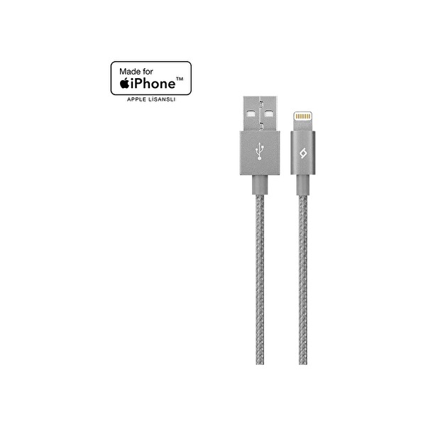 Teknoparkta Alumicable Mfi Apple iPhone Uyumlu Şarj Kablosu
