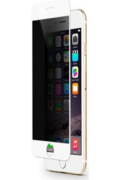 Teknoparkta iPhone 7/8 Privacy Cam Ekran Koruyucu-beyaz