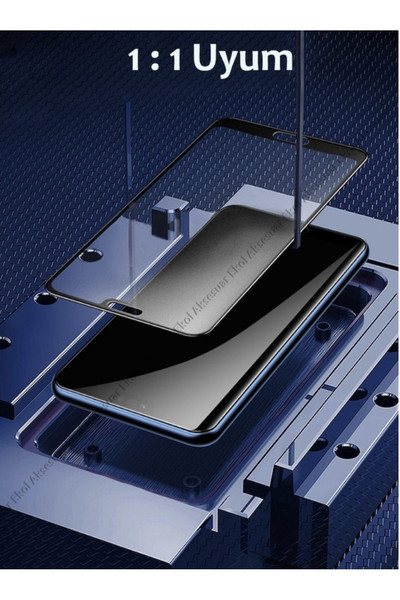 Teknoparkta iPhone 11 Ekran Koruyucu Mat Seramik Nano Tam Kaplayan Full Ekran Siyah