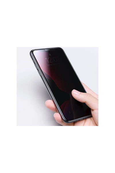 Teknoparkta Subway Apple iPhone X Privacy Hayalet Cam Ekran Koruyucu Siyah
