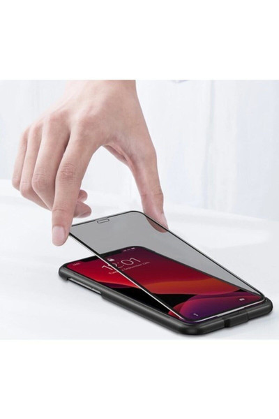 Teknoparkta Subway Apple iPhone X Privacy Hayalet Cam Ekran Koruyucu Siyah