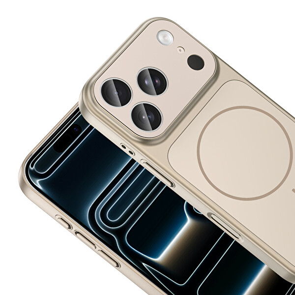 Başkenttekno iPhone 17 Pro Max Kılıf Kablosuz Şarj Özellikli Kamera Korumalı Formen Kapak