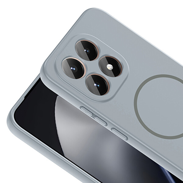 Başkenttekno Xiaomi 15T Kılıf Meta Lansman M-Safe Kamera Korumalı içi Kadife Yumuşak Renkli Süet Silikon