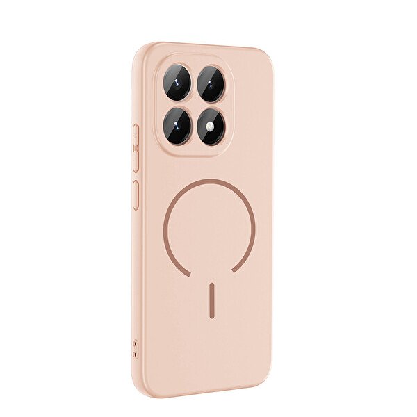 Başkenttekno Xiaomi 15T Kılıf Meta Lansman M-Safe Kamera Korumalı içi Kadife Yumuşak Renkli Süet Silikon