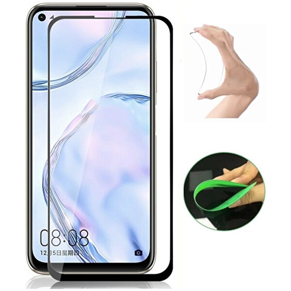 Teknoparkta Oppo A74 Ekran Koruyucu Seramik Nano Cam Esnek Tam Full Kaplayan Kırılmaz