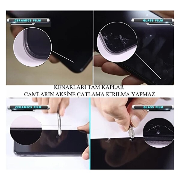 Teknoparkta Realme 6 Ekran Koruyucu Seramik Nano Cam Esnek Tam Full Kaplayan Kırılmaz