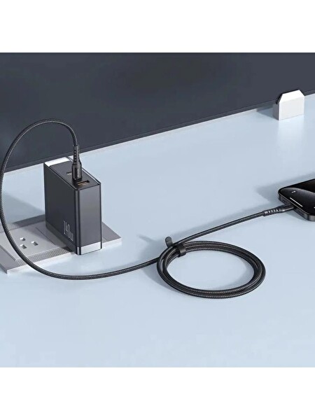 Mcdodo CA-5643 60W Type-C Type-C Data Şarj Kablosu 2M - Siyah