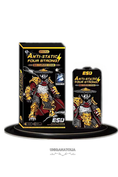 Uniqanatolia iPhone 15 Antı-Statıc 3D Toz Tutmayan Kırılmaz Ekran Koruyucu