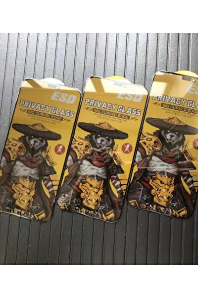 Uniqanatolia iPhone 15 Plus Antı-Statıc 3D Prıvacy Hayalet Toz Tutmayan Kırılmaz Ekran Koruyucu