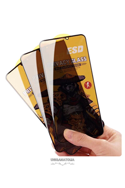 Uniqanatolia iPhone 16 Plus Antı-Statıc 3D Prıvacy Hayalet Toz Tutmayan Kırılmaz Ekran Koruyucu