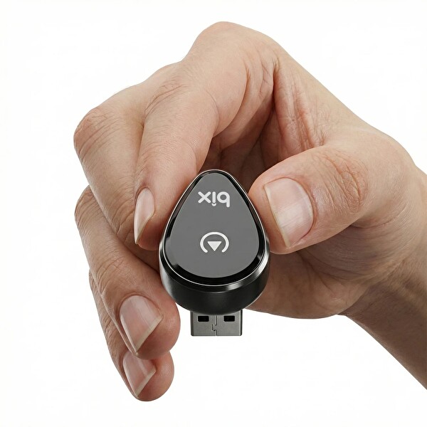 Bix CB01 Kablosuz CarPlay Ve Android Auto USB Kabloludan Kablosuza Çevirici Adaptörü Bluetooth Araç Kiti