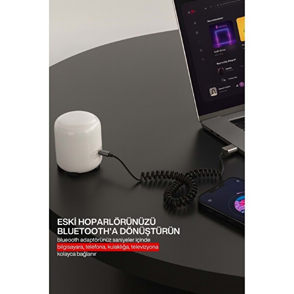 Concord BT-17 USB Telefon Müzik Dinleme Tak Çalıştır Kablosuz Aux Bluetooth 5.3 Araç Kiti