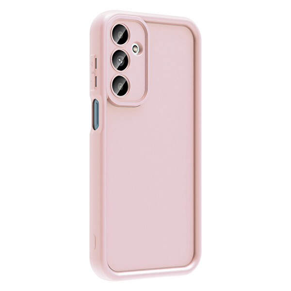 Başkenttekno Samsung Galaxy A17 Uyumlu Kamera Korumalı Telefon Kılıfı - Pembe