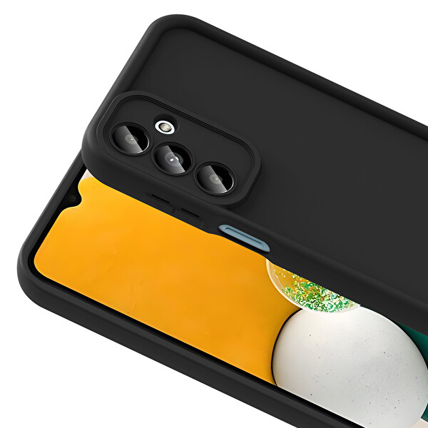 Başkenttekno Samsung Galaxy A17 Uyumlu Kamera Korumalı Telefon Kılıfı - Siyah