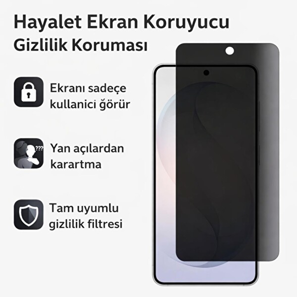 Engo SM-S942 Samsung Galaxy S26 Uyumlu 9H Nano Şeffaf Hayalet Ekran Koruyucu