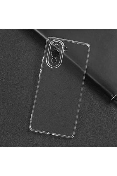 Coverzone Huawei Nova 10 İle Uyumlu Kılıf Süper Şeffaf Silikon Kapak