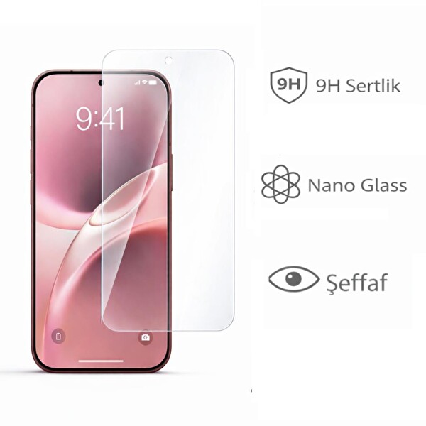 Engo Vivo V70 Uyumlu 9H Şeffaf Nano Parlak V2538 Ekran Koruyucu